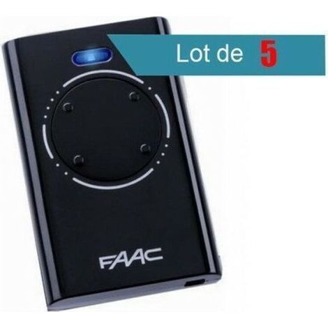 Télécommande Portail - 4 Boutons - Fréquence 868 Mhz - Code Tournant - Pour Automatismes Portails Et Portes De Garage - Lot De 5 (1/2)