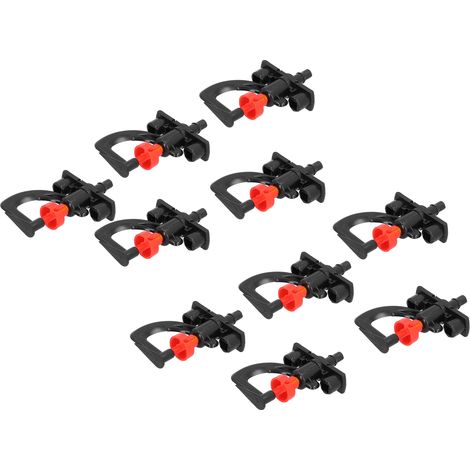 Set mit 10 rotierenden Mikrosprinklerdüsen vom Typ G für die Gewächshausbewässerung (1/5)