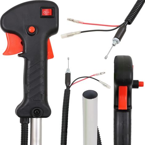 Poignée d'accélérateur pour RYOBI, LEROY MERLIN Motobineuse Taille-haies BC, CG, CYG, WLBC (1/5)