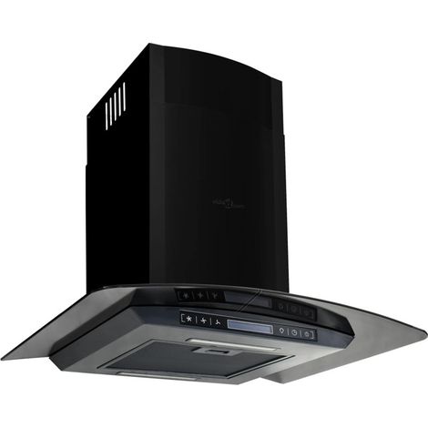 FIMEI Hotte murale Acier inoxydable 756 m³/h 60 cm Noir (1/5)
