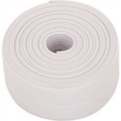 1PC(Blanche)Rouleaux Bande d'étanchéité Imperméable,Joint Salle de Bain,PVC Ruban de Calfeutrage Autocollant pour Cuisine,Toilettes WC,Baignoire (1/5)