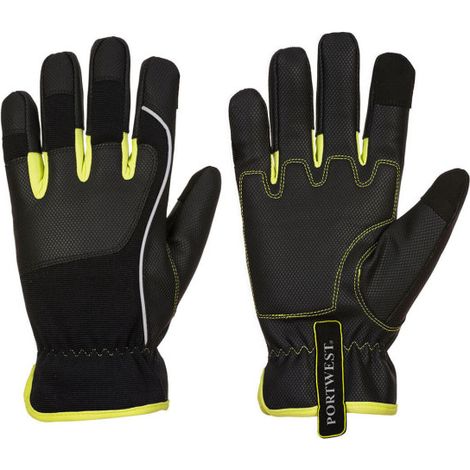 Guante para mecánica PW3 Tradesman Negro/Amarillo, altas prestaciones A771 M