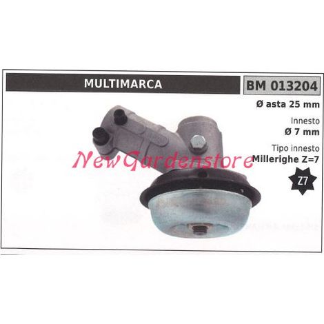 Coppia conica decespugliatore 013204 Ø asta 25 Ø innesto 7 millerighe Z 7