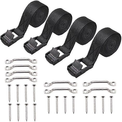 Batterie-Befestigungsgurt-Set (1 Zoll x 4 Fuß) für Boote, Gepäck und Autos (1/5)