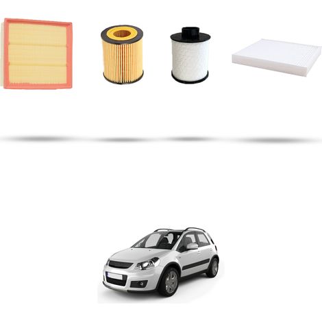 Kit tagliando 4 filtri compatibile con Suzuki Sx4 Dal 1.9 DDIS 88kw 2006 (1/5)