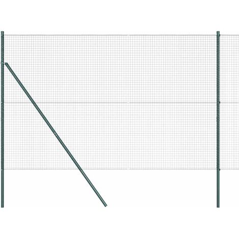 Maison Exclusive - Ground Fix Geschweißter Drahtzaun 25 x 1,6 m (