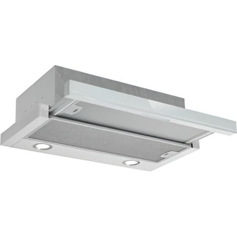 Cappa sottopensile Tecnowind Slim90 colore grigio con frontalino inox estraibile classe D (1/2)