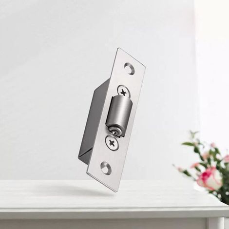 Roulettes de porte en acier inoxydable, montage invisible, diamètre 20 mm, pour placards, cuisine, salle de bain, lot de 4