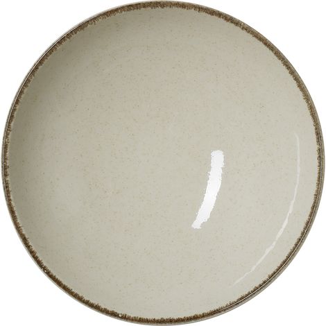 Lots de 6 Bols en Porcelaine 1,3 L sable H 70 mm Ø 240 mm - Was Germany