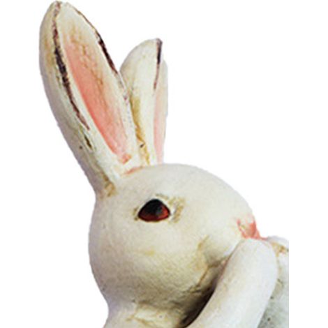 Nouvelle lampe solaire d'extérieur pour cour, lampe décorative en résine en forme de lapin, pour jardin ou pelouse, bleue - sans commentaire. (1/5)