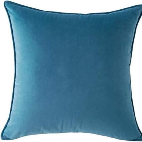 Taie d'oreiller, 2 taies d'oreiller Housse de coussin de canapé 50x50cm (paon bleu) (1/4)