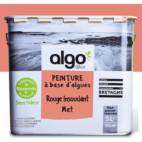 Peinture écologique Algo - Rouge Insouciant - 5L / Mat (1/5)