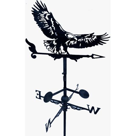 Girouette de toit graphique modèle Aigle avec support universel (1/5)