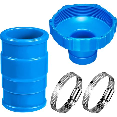Kits de adaptadores para mangueras de aspiradoras de piscina Intex, adaptador B, conectores separadores, repuestos para piscinas enterradas, minifiltros de superficie, 2 juegos (1/5)
