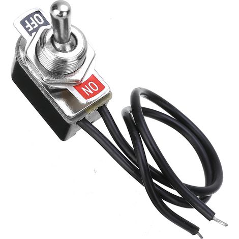 Direct sales of 13CM KNS-1 dual-position 12MM rocker switch with wire, for car modification. (1/4)