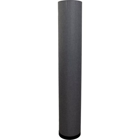Lampadaire de Salon en Tissu Gris et Métal, Lampe sur Pied E27 pour Bureau et Couloir, 110 cm - PANGIVO (1/5)