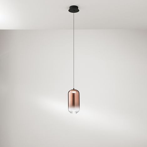 Vetro Borosilicato Contemporaneo Hunter Rame Specchiato D10 (1/2)