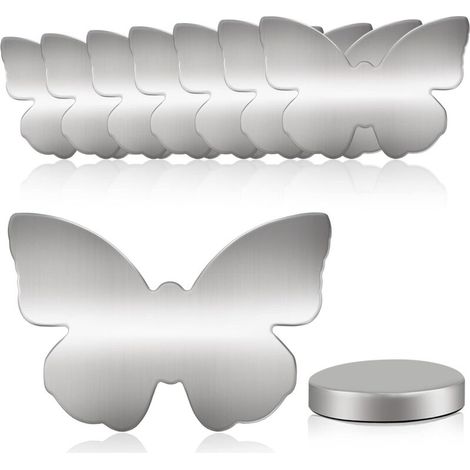 Lot de 8 poids de nappe, papillon magnétique, 55 g, poids magnétiques extra lourds pour nappes, rideau, rideau de douche etc. (1/5)