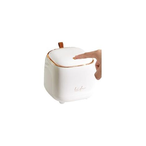 Mini Poubelle De Bureau,Petite Poubelle De Table Avec Couvercle À BoutonPoussoir,En Plastique,Pour Bureau, Voiture,Salle De Bain,Chambre (1/5)
