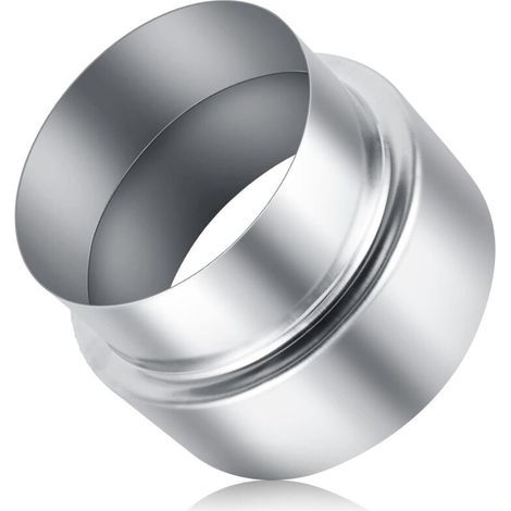 Réducteur de tuyau de poêle en acier inoxydable 120 mm vers 100 mm Connexion sécurisée pour cheminées Installation avec ciment haute température (1/5)