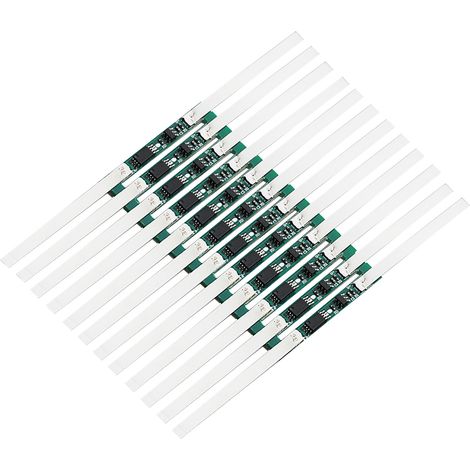 10 pièces Carte de Protection pour Batterie Li-ion 3.7V, Plaque de Sécurité avec Courant 2‑3A pour Accumulateur 18650 au Nickel, Anti‑Décharge (1/5)
