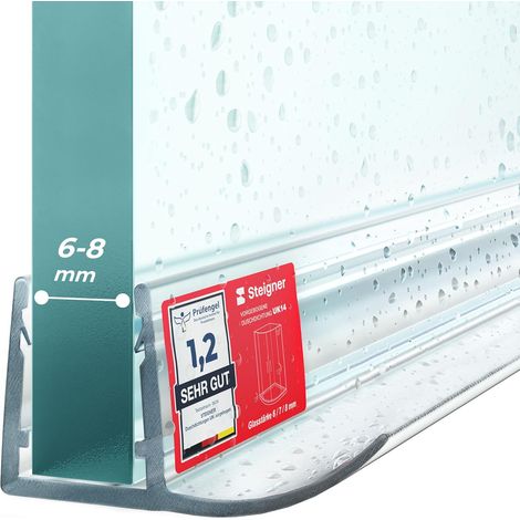 Joint de douche PVC 200cm - Pour verre 6 à 8mm - Étanchéité optimale - Cabines rectangulaires - Transparent (1/5)