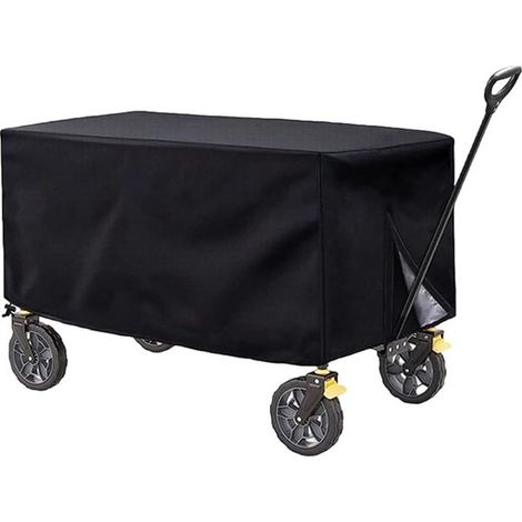 Housse de chariot – Noire – Oxford – Imperméable – 97x61x56 cm – Jardin et extérieur – Coupe-vent – Anti-UV (1/5)