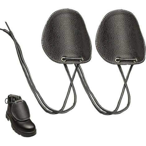 Gardiens métatarsiens pour les bottes de travail, garde métatarsienne en cuir 1pair avec sangles à cravate, protecteur des orteils de carot (1/5)