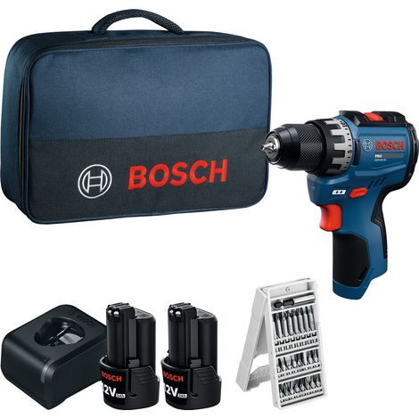 Bosch Professional Bosch Akku-Bohrschrauber GSR12V-31, incl. 2x Akku GBA 2 Ah, Ladegerät, Bitset, Werkzeugtasche (1/5)