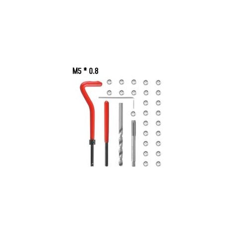 Kit de réparation filetage métrique 30 pièces, M5 à M14, avec hélicoils – (1/5)