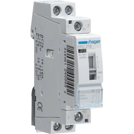 Hager Installationsrelais 16A 1S+1Ö 230V ERC218