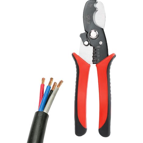 Elektrischer Kabelabisolierer 20,3 cm Kabelschneider und elektrische Multifunktionaler Drahtabisolierer zum Trimmen, Splitten, Crimpen, Scheren, Klemmen, Wickeln und für den Haushalt (1/5)