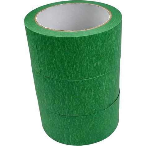 Adhésif Pour Peinture 3 Rouleaux Outil Adhésif d'Étiquetage Ruban de masquage vert pour peintre 2,3 cm x 30 m Pour Voitures, , Maisons, Ateliers, Garages, Écoles, Salles De Classe (1/5)