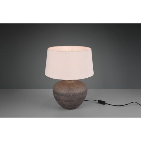 Lume Base Ceramica Paralume Sabbia Lou Ø38 cm Trio Lighting (1/2)