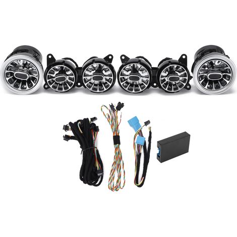 Eosnow Kits de lumière ambiante de remplacement pour MercedesBenz Classe S W222 20182020, 6 pièces, 64 couleurs, Turbine LED avant (1/5)