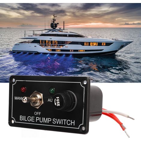 12-V-Wippschalterfeld mit 5-A-Sicherung, SPST-Ein/Aus-Schalter für maritime Anwendungen (1/5)