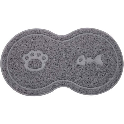 BUNTHAUS Tapis d'alimentation en silicone pour animaux, Tapis pour Gamelles de Chien Tapis d'alimentation PVC antidérapant imperméable pour animaux de compagnie pour chat et chien