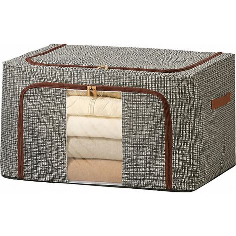 Boîte de rangement en tissu pliable 100 L (1/5)