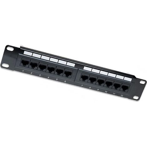 Pannello Patch Intellinet per rack 10 12p UTP Cat.6A (1/2)