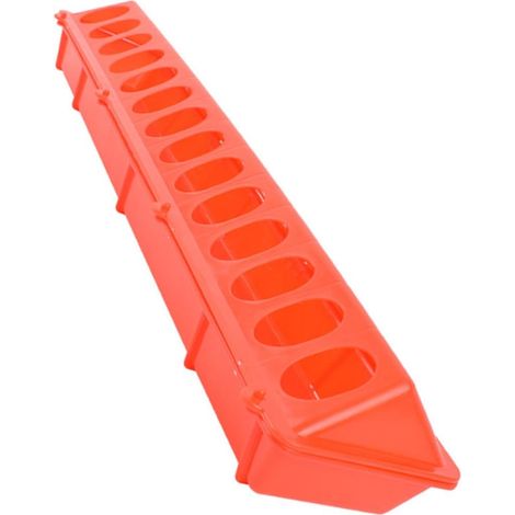 2pièces Mangeoire pour Pigeons Et Oiseaux Trough Long Rouge pour Nourriture Et Eau pour Poules Et Autres Volatiles Pratique Et Facile à Installer (1/5)
