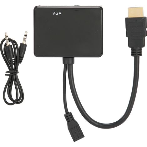 Convertisseur HDMI vers VGA pour Moniteur PC - Adaptateur Vidéo Haute Définition (1/5)