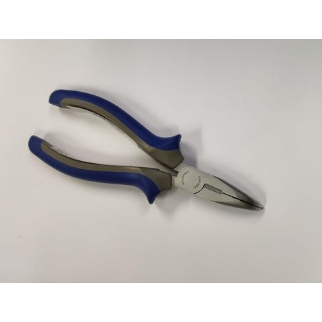 ORECA - PINZE A BECCHI MEZZITONDI LUNGHIPIEGATI MANICO BMETERIALE BLU/GRIGIO 160MM