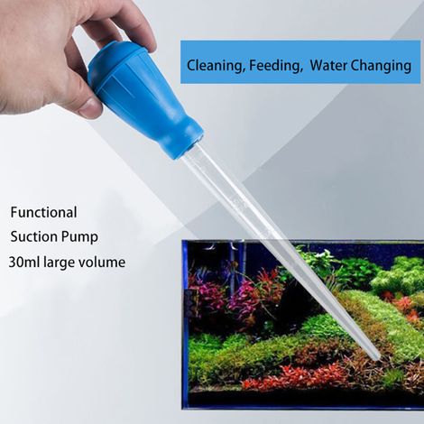 Pipette pour aquarium Changement d'eau Pipette de mesure avec compte-gouttes Capacité 30ml Matière plastique (1/5)