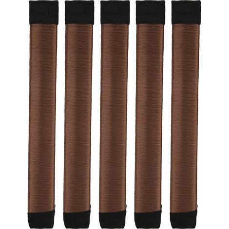 5pcs gaufres à chignon, bandeaux coiffants, formeuse de chignon en donut, accessoires tendance coiffure française (1/5)