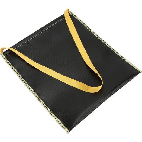 Sac à charbon pour barbecue, résistant au feu, grand format, parfait pour camping et pique-nique, couleur noire. (1/5)