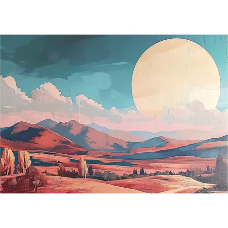 Papier peint panoramique désert nature paysage intissé 200x140 cm mural salon chambre déco murale (1/5)