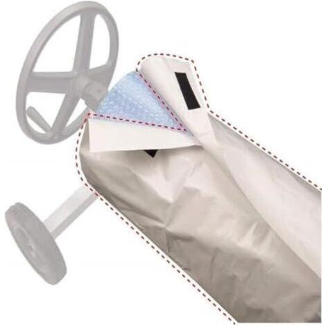 Bâche de Protection Solaire pour Enrouleur/Protection imperméable Utilisation Moulinet Piscine Peut Prolonger la durée Vie bâche (Beige, 490 96 cm) Beige S: cm (1/5)