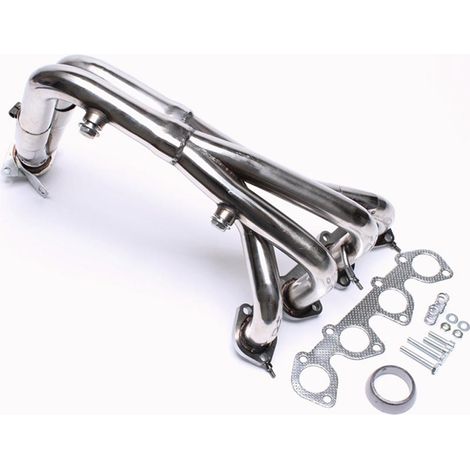 Collecteur d'echappement en inox pour Peugeot 206 1,4 et 1,6 8v de 1998 à 2005-16443052