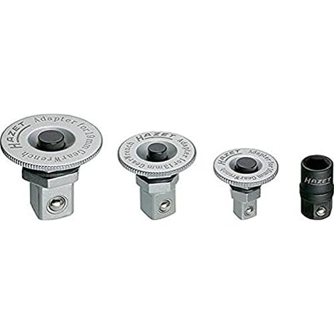 HAZET set di tori per chiavi ad anello a cricchetto 606/4SPC, con pomello di bloccaggio, set da 4 pezzi, 3 tori per chiavi ad anello a cricchetto con pomello di bloccaggio (1/4)