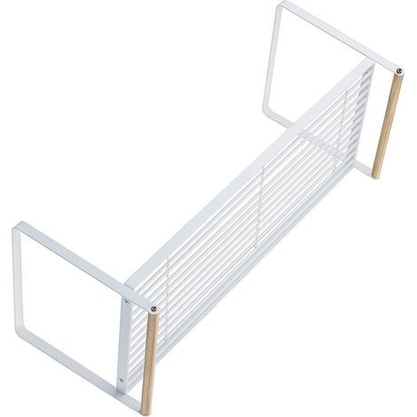 Mehrstufiges Aufbewahrungsregal, einfach zu montieren, multifunktional, für kleine Gewürzschalen, weiß. (1/5)